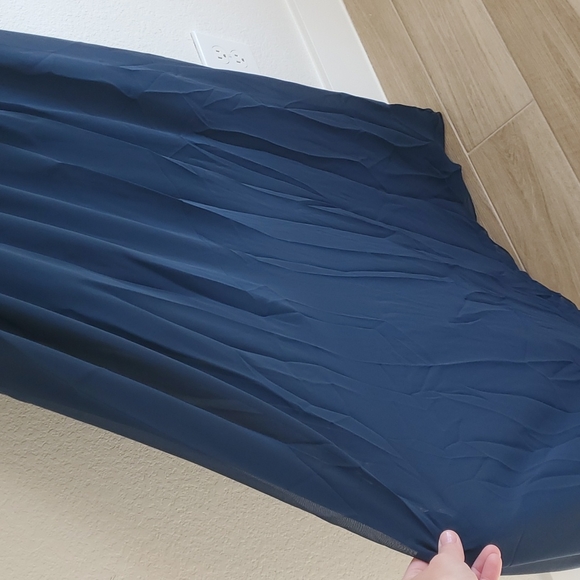 NWT Azazie Emma bridesmaids dress dark navy size A6 - Picture 8 of 8